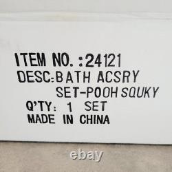 RARE Vtg Disney Winnie The Pooh Squeaky Clean Bathroom Set Of 4 Eeyore Piglet