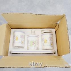RARE Vtg Disney Winnie The Pooh Squeaky Clean Bathroom Set Of 4 Eeyore Piglet