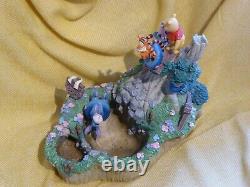 RARE Winnie The Pooh, Piglet & Eeyore tigger swimming spot pool water feature