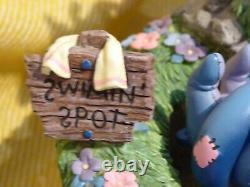 RARE Winnie The Pooh, Piglet & Eeyore tigger swimming spot pool water feature