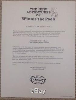 REDUCED The New Adventures Of Winnie the Pooh Original Production Cel