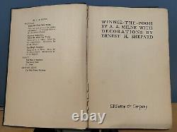 REDUCED! Winnie the Pooh A. A. MILNE 1st Printing 1926 Good Condition