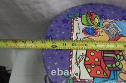 Rare! Christmas 1990's Disney's Winnie The Pooh Set Of 3 Nested Rd Hat Boxes New