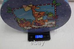 Rare! Christmas 1990's Disney's Winnie The Pooh Set Of 3 Nested Rd Hat Boxes New