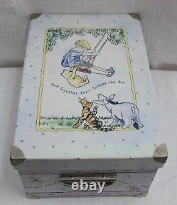 Rare! Classic Pooh Set Of 2 Together They Touched The Sky Nesting Storage Boxes