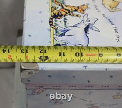 Rare! Classic Pooh Set Of 2 Together They Touched The Sky Nesting Storage Boxes