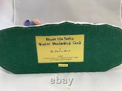 Rare Danbury Mint Winnie the Pooh's Winter Wonderland Decorative Wall Clock