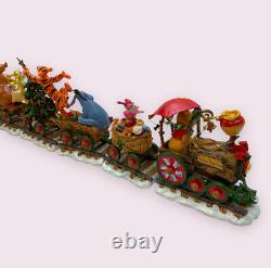 Rare Danbury Winnie The Pooh Christmas Train Disney Pooh's Express 6 Pieces
