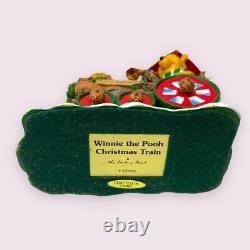 Rare Danbury Winnie The Pooh Christmas Train Disney Pooh's Express 6 Pieces