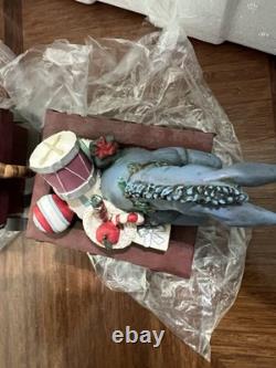 Rare Disney Choo Choo Pooh Centerpiece by Michel & Co 3 Pc Train With original Box