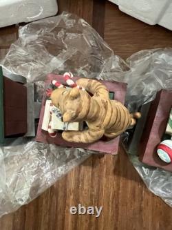 Rare Disney Choo Choo Pooh Centerpiece by Michel & Co 3 Pc Train With original Box