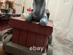 Rare Disney Choo Choo Pooh Centerpiece by Michel & Co 3 Pc Train With original Box