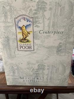 Rare Disney Choo Choo Pooh Centerpiece by Michel & Co 3 Pc Train With original Box