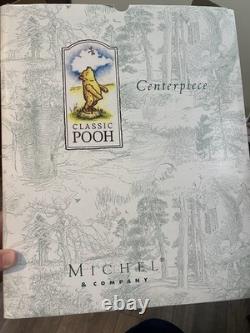Rare Disney Choo Choo Pooh Centerpiece by Michel & Co 3 Pc Train With original Box