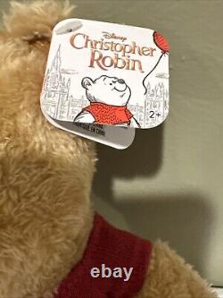 Rare Disney Winnie The Pooh Christopher Robin Movie Plush Just Play 2019