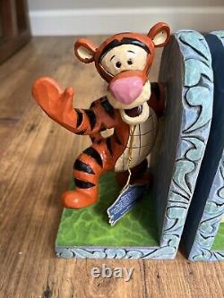 Rare HTF Retired Jim Shore Disney Traditions Tigger and Winnie the Pooh Bookends