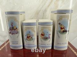 Rare Lenox Disney Winnie the Pooh pantry Canister Set of 4 porcelain