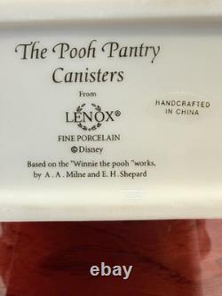 Rare Lenox Disney Winnie the Pooh pantry Canister Set of 4 porcelain