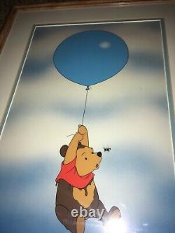 Rare Limited Edition Vintage Disney Winnie the Pooh Honey Tree Silly Bear Print