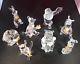 Rare Lot Of 8 Retired Disney Lenox Winnie The Pooh Crystal Figurines