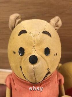 Rare Old Winnie The Pooh Dolls Wood Chip Filled