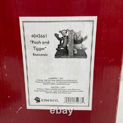 Rare Retired Jim Shore Disney Traditions Tigger & Winnie the Pooh Bookends