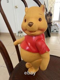Rare Vintage 50s Winnie The Pooh Poseable Rubber Toy Character 13 Walt Disney