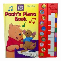 Rare Winnie The Pooh Electronic Interactive Book Lot Of 10 1990s-2000s (Read)