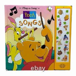 Rare Winnie The Pooh Electronic Interactive Book Lot Of 10 1990s-2000s (Read)