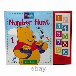 Rare Winnie The Pooh Electronic Interactive Book Lot Of 10 1990s-2000s (Read)