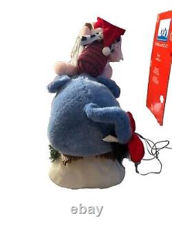 Rare Year 1996 Disney Telco Winnie The Pooh Eeyore & Piglet Animated Christmas