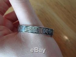 Rare early Winnie the pooh childrens bracelet sterling 925 piglet, eeyore, roo, wol