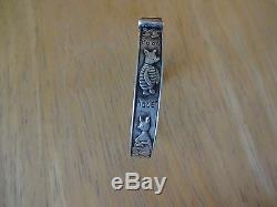 Rare early Winnie the pooh childrens bracelet sterling 925 piglet, eeyore, roo, wol