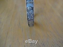 Rare early Winnie the pooh childrens bracelet sterling 925 piglet, eeyore, roo, wol