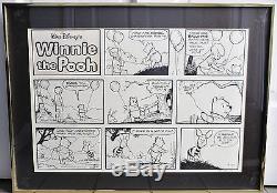 Richard Sparky Moorewinnie The Pooh Original Comic Art, Framed 27 X 19