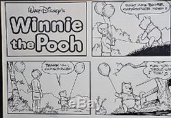 Richard Sparky Moorewinnie The Pooh Original Comic Art, Framed 27 X 19