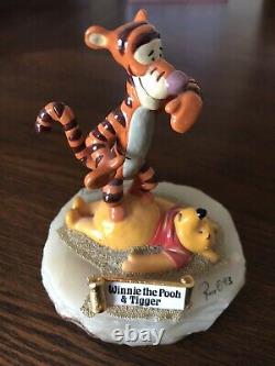 Ron Lee Disney Pooh With Tigger Sculpture Signed Dated Numbered 1993 Retired