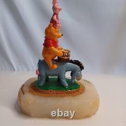 Ron Lee Winnie The Pooh Disney Sculpture 657/1250 Onyx Base READ Eeyore Piglet