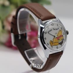SEIKO Disney Time Winnie the Pooh Hand Wind 5000 6030 SS 34 5mm 1970s