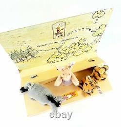 Details about   STEIFF Disney Mohair Classic Pooh Set Piglet Tigger Eeyore Limited Edition 2002 