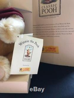 STEIFF Winnie The Pooh Bear 1999 #651489 NEW in BOX