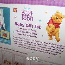 Sealed 1996 Disney Winnie The Pooh Baby Gift Set Memory Book + Photo Album +Memo