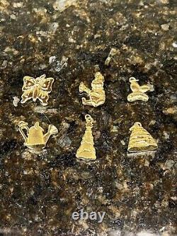 Set Of 6 Lenox Treasures Disney Winnie The Pooh Trinket Charms & Wall Mirror