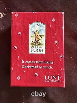 Set Of 7 Disney Classic Pooh Lunt Silversmith Piglet 2 Bells in Boxes