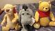Set Of 3 Christopher Robin Plush Winnie The Pooh, Tigger, And Eeyore Nwt