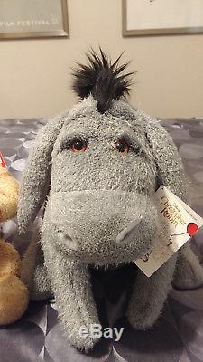 Set of 3 Christopher Robin plush Winnie the Pooh, Tigger, and Eeyore NWT