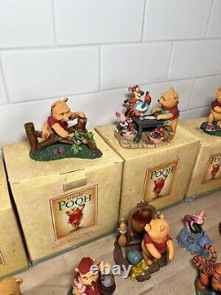 Simply Pooh Figurines LOT Of 21 Tigger piglet Eeyore too collectable RARE