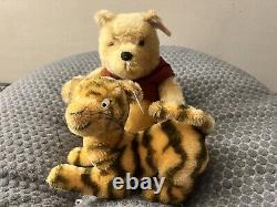 Steiff Brand Stuffed Animals Winnie the Pooh Bear & Tigger