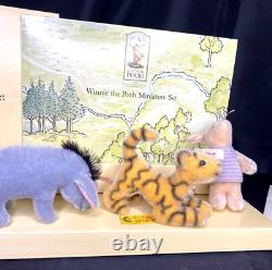 Steiff Club Winnie The Pooh Miniature Set 354205 Limited Edition Made In Germany