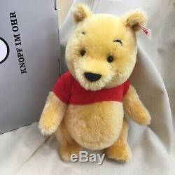 Steiff Winnie the Pooh from Christopher Robin series Ltd 2000 9 inch Brand new